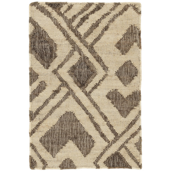 Dash and Albert Rugs Zinnia Handmade Flatweave Jute/Sisal Brown Area